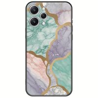 The Marble Collection - Pastel Xiaomi Redmi 12 5G Black TPU (Μαύρη Σιλικόνη)