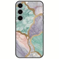 The Marble Collection - Pastel Samsung Galaxy S24 FE 5G Black TPU (Μαύρη Σιλικόνη)