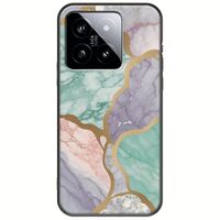 The Marble Collection - Pastel Xiaomi 14T 5G Black TPU (Μαύρη Σιλικόνη)