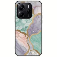 The Marble Collection - Pastel Xiaomi Redmi Note 14 5G Black TPU (Μαύρη Σιλικόνη)