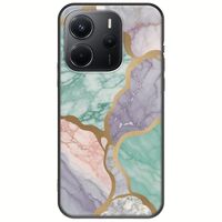 The Marble Collection - Pastel Xiaomi Redmi Note 14 4G Black TPU (Μαύρη Σιλικόνη)