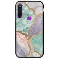 The Marble Collection - Pastel Xiaomi Redmi Note 8 Groove TPU (Tempered Glass και TPU)