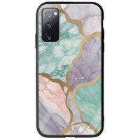The Marble Collection - Pastel Samsung Galaxy S20 Groove TPU (Tempered Glass και TPU)
