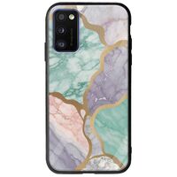 The Marble Collection - Pastel Samsung Galaxy A41 Groove TPU (Tempered Glass και TPU)