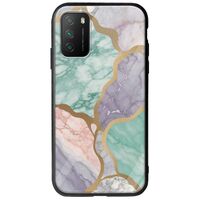 The Marble Collection - Pastel Xiaomi Poco M3 Groove TPU (Tempered Glass και TPU)