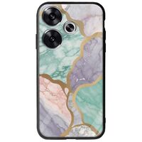 The Marble Collection - Pastel Xiaomi Poco F6 5G Groove TPU (Tempered Glass και TPU)