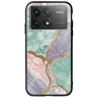 The Marble Collection - Pastel Xiaomi Poco F6 Pro 5G Groove TPU (Tempered Glass και TPU)