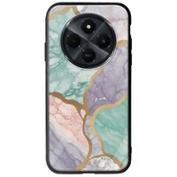 The Marble Collection - Pastel Xiaomi Redmi 14C Groove TPU (Tempered Glass και TPU)