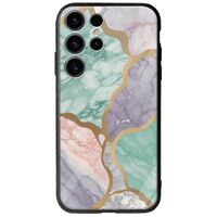 The Marble Collection - Pastel Samsung Galaxy S25 Ultra 5G Groove TPU (Tempered Glass και TPU)