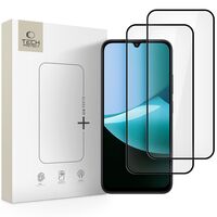 Tech-Protect Glass Fit+ 2-Pack Xiaomi Redmi 15C Black – μπροστινή όψη