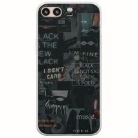 Aesthetic Black Huawei P10 Plus Flexible TPU (Διάφανη Σιλικόνη)