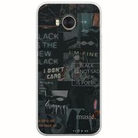 Aesthetic Black Huawei Y6 2017 Flexible TPU (Διάφανη Σιλικόνη)