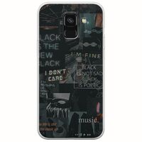 Aesthetic Black Samsung Galaxy A6 2018 Flexible TPU (Διάφανη Σιλικόνη)