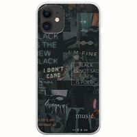Aesthetic Black iPhone 11 Flexible TPU (Διάφανη Σιλικόνη)