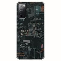 Aesthetic Black Samsung Galaxy S20 Flexible TPU (Διάφανη Σιλικόνη)