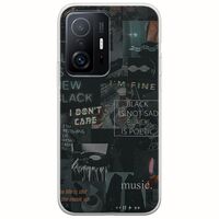 Aesthetic Black Xiaomi 11T / 11T Pro Flexible TPU (Διάφανη Σιλικόνη)
