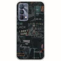 Aesthetic Black Realme GT 5G Flexible TPU (Διάφανη Σιλικόνη)