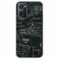 Aesthetic Black Realme 9i Flexible TPU (Διάφανη Σιλικόνη)