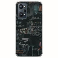 Aesthetic Black Realme GT Neo 2 5G Flexible TPU (Διάφανη Σιλικόνη)