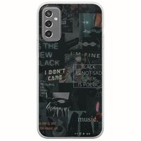 Aesthetic Black Samsung Galaxy M13 4G Flexible TPU (Διάφανη Σιλικόνη)