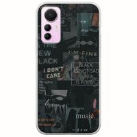 Aesthetic Black Xiaomi 12 Lite 5G Flexible TPU (Διάφανη Σιλικόνη)