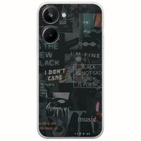 Aesthetic Black Realme 10 4G Flexible TPU (Διάφανη Σιλικόνη)