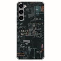 Aesthetic Black Samsung Galaxy S23 Plus 5G Flexible TPU (Διάφανη Σιλικόνη)