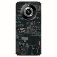 Aesthetic Black Realme 11 Pro 5G Flexible TPU (Διάφανη Σιλικόνη)