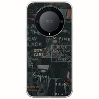 Aesthetic Black Honor Magic 5 Lite 5G Flexible TPU (Διάφανη Σιλικόνη)