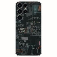 Aesthetic Black Samsung Galaxy S24 Ultra 5G Flexible TPU (Διάφανη Σιλικόνη)