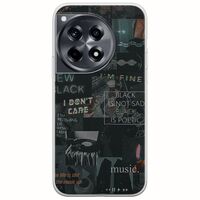 Aesthetic Black OnePlus 12 5G Flexible TPU (Διάφανη Σιλικόνη)