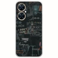 Aesthetic Black Huawei Nova 11i Flexible TPU (Διάφανη Σιλικόνη)