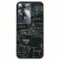 Aesthetic Black Oppo A79 5G Flexible TPU (Διάφανη Σιλικόνη)