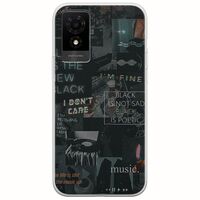 Aesthetic Black TCL 501 Flexible TPU (Διάφανη Σιλικόνη)