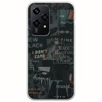 Aesthetic Black Honor 200 Lite 5G Flexible TPU (Διάφανη Σιλικόνη)
