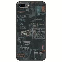 Aesthetic Black iPhone 7 Plus Black TPU (Μαύρη Σιλικόνη)