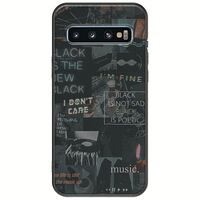 Aesthetic Black Samsung Galaxy S10 Black TPU (Μαύρη Σιλικόνη)