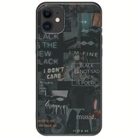Aesthetic Black iPhone 11 Black TPU (Μαύρη Σιλικόνη)