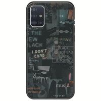 Aesthetic Black Samsung Galaxy A71 Black TPU (Μαύρη Σιλικόνη)