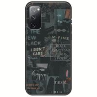 Aesthetic Black Samsung Galaxy S20 Black TPU (Μαύρη Σιλικόνη)