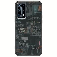 Aesthetic Black Huawei P40 Black TPU (Μαύρη Σιλικόνη)