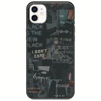Aesthetic Black iPhone 12 mini Black TPU (Μαύρη Σιλικόνη)