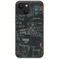 Aesthetic Black iPhone 13 mini Black TPU (Μαύρη Σιλικόνη)