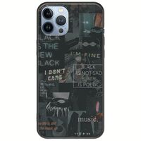 Aesthetic Black iPhone 12 Pro Black TPU (Μαύρη Σιλικόνη)