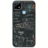 Aesthetic Black Realme C21Y / Realme C25Y Black TPU (Μαύρη Σιλικόνη)