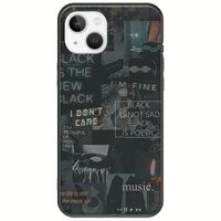 Aesthetic Black iPhone 14 Black TPU (Μαύρη Σιλικόνη)