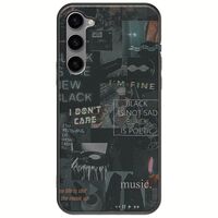 Aesthetic Black Samsung Galaxy S23 Plus 5G Black TPU (Μαύρη Σιλικόνη)
