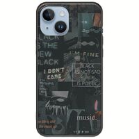 Aesthetic Black iPhone 15 Black TPU (Μαύρη Σιλικόνη)