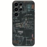 Aesthetic Black Samsung Galaxy S24 Ultra 5G Black TPU (Μαύρη Σιλικόνη)