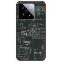 Aesthetic Black Xiaomi 14 5G Black TPU (Μαύρη Σιλικόνη)